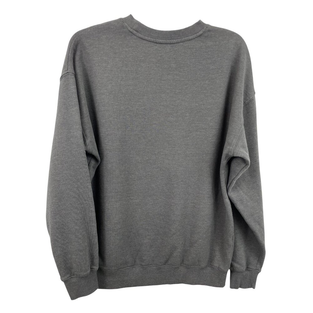 Def Leppard Gray Graphic Print Distressed Crewneck Sweatshirt Womens Size XXS - Picture 2 of 7
